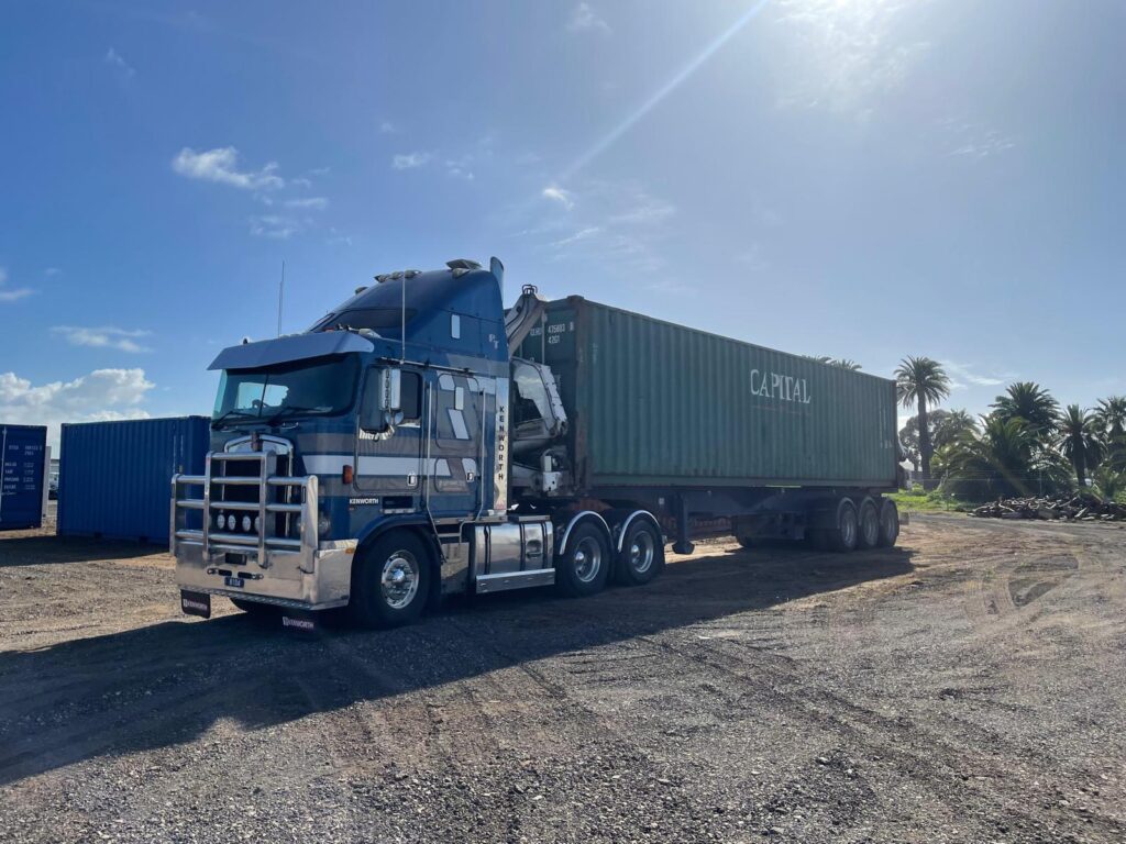 Shipping container moving service