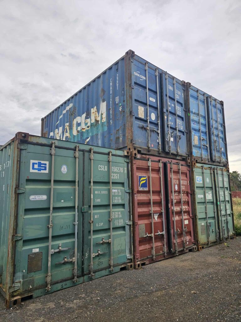 buy Used containers in a yard