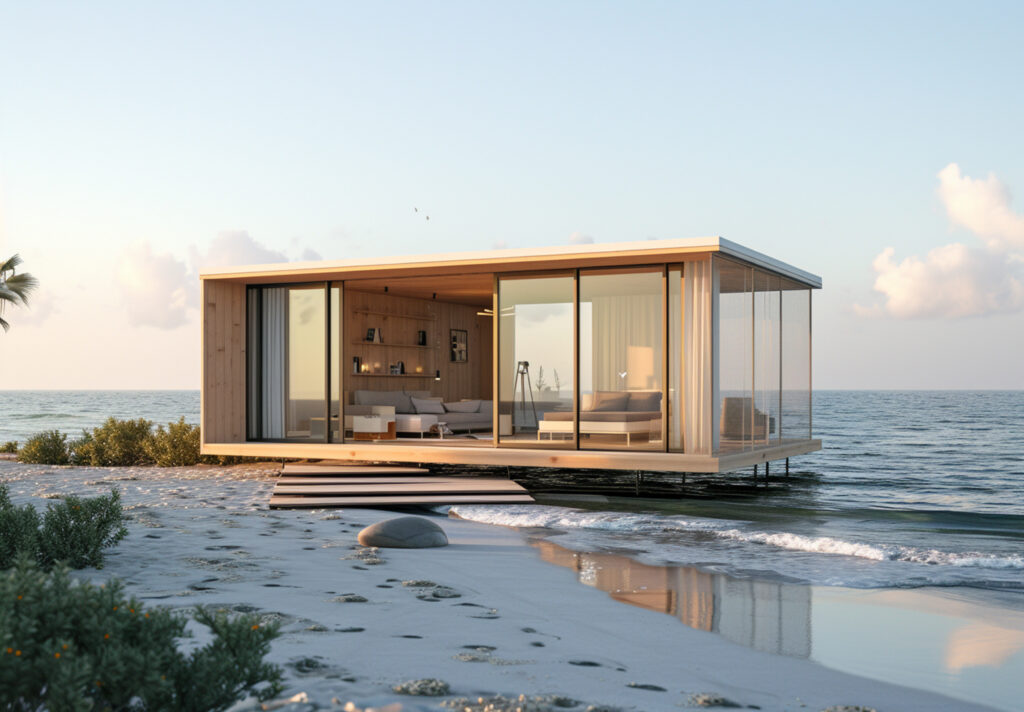 Transforming shipping containers
